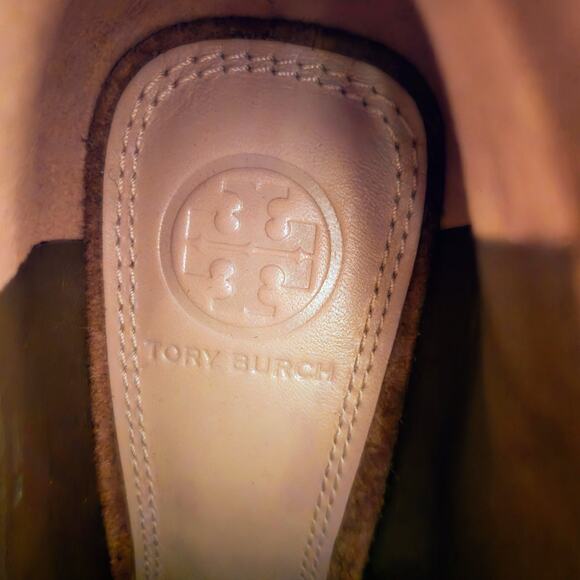 TORY BURCH HUNTINGTON EMBROIDERED FRINGE SUEDE BOOTIE LACE Size 6 - Picture 5 of 15